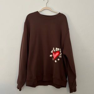 Madhappy Brown Heartfelt Crewneck